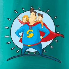 Táta superman - dievča a chlapec