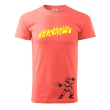 Hasič stojaci - nápis hasiči - Veľký nápis na chrbte