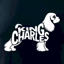Kavalier king Charles španiel nápis v tele