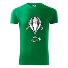 Teplovzdušný balón kreslený