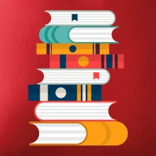 Knihy flat design Knihy flat design