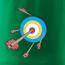 Šípy vo farebnom terči