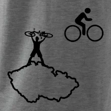 Mapa ČR + kolo na prsu