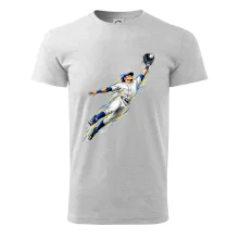 Baseballový polař chytá míček ve výskoku