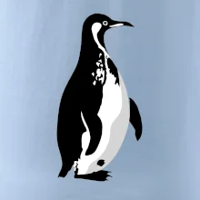 Tučniak čiernobiely z boku