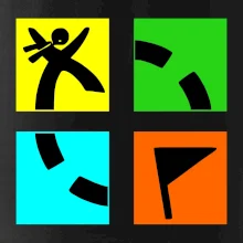 Geocaching logo farebné