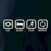 Eat sleep run repeat v rade