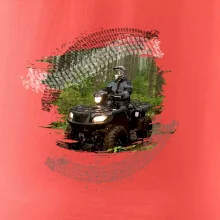 ATV štvorkolka v lese ATV štvorkolka v lese