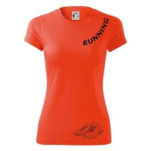 Running nápis šikmo