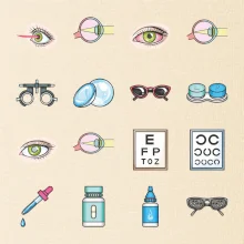 Očný lekár ikony