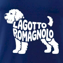 Lagotto romagnolo nápis v tele