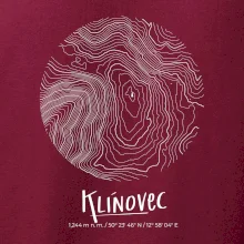Klínovec - vrstevnice v kruhu