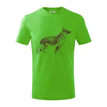 Nemecký ovčiak - kreslený skica  