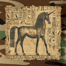 Egyptské hieroglyfy jednorožec