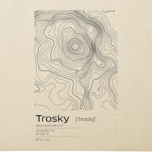 Trosky - vrstevnice v obdĺžniku