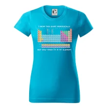 I wear this shirt periodically but only when I'm in my element I wear this shirt periodically but only when I'm in my element