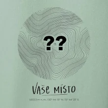 Vaše miesto - vrstevnice v kruhu