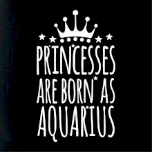 Princesses are born as Aquarius - Vodnár