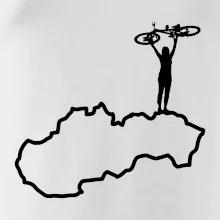 Mapa Slovenska - cyklista