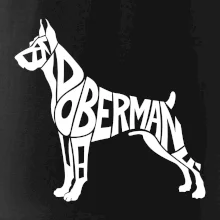 Doberman - nápis v tele
