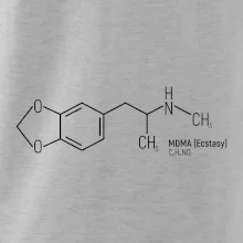 Molekulárna štruktúra MDMA Extáza
