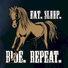 Eat Sleep Ride Repeat Western