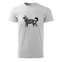 Husky nápis v tele
