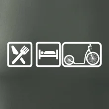 Eat sleep kolobežka veľké a malé koleso Eat sleep kolobežka veľké a malé koleso