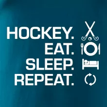 Pozemný hokej eat sleep repeat