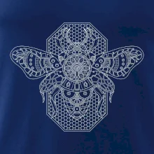 Steampunk včela čiernobiela