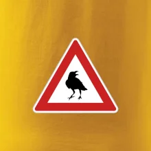 Dopravná značka - Pozor havran Dopravná značka - Pozor havran