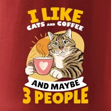 I like cats and coffee and maybe 3 people