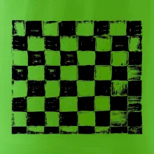 Šachovnica čierna kreslená