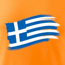 Grécko vlajka - štetkou Grécko vlajka - štetkou