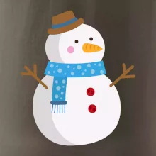 Snehuliak so šálom Snehuliak so šálom