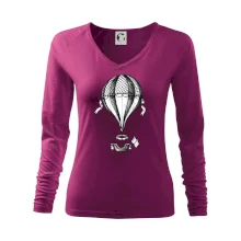 Teplovzdušný balón kreslený