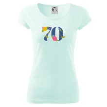 Kvetinové číslo kreslené - 70