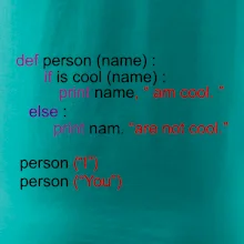 Python I am cool, You are not cool