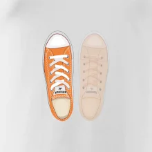 Párové topánky - oranžové