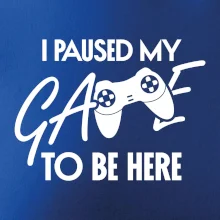 I paused my game to be here