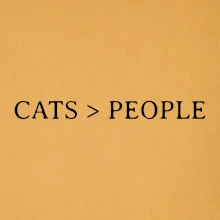 Cats > people