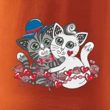 Mačky v objatí (Pecka design)