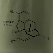 Molekulárna štruktúra Morfín