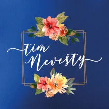 Tím nevesty štvorec oranžový