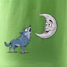 Parové tričko - Vlk a mesiac