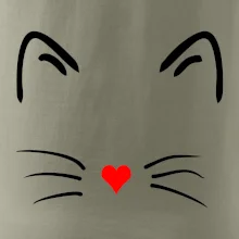 Mačka - srdce namiesto nosa Mačka - srdce namiesto nosa