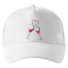 Víno je láska jednoduchý nákres