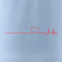 Poker EKG srdce červené