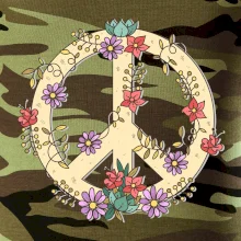 Peace symbol pieskový