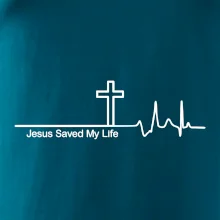 Jesus Saved My Life kríž ekg